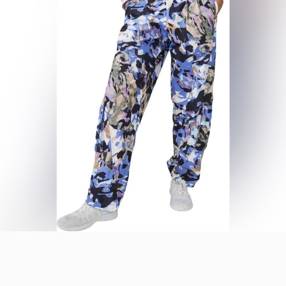 FREE PEOPLE MOVEMENT MESMERIZE IN VIOLET SPLENDOR CARGO PANTS SZ S NWT MSRP 128 - Picture 3 of 11